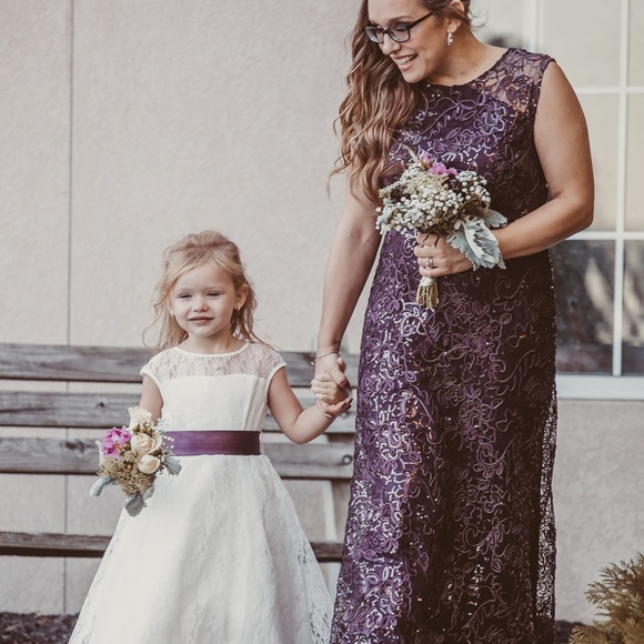 Plum colored dress, David’s bridal - Picture 5 of 5